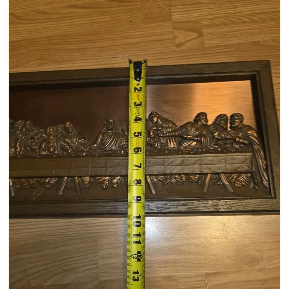 Vintage Coppercraft Guild The Last Supper 3D Wall Hanging Religious Art